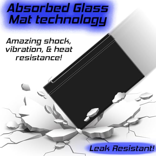 12V 7.5AH Sealed Lead Acid (SLA) Battery - Fits ZB-12-7.5