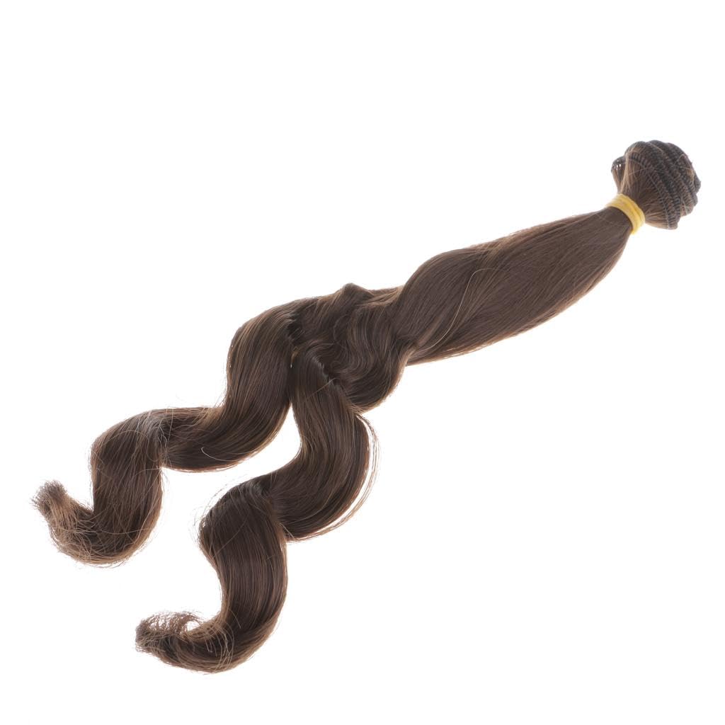 Meadawgs® 25cm Fashion DIY Curly Hair Wig for 1/3 1/4 1/6 Blythe BJD Doll Brown|Dolls & Bears | Dolls |Supplies|1 Piece Doll Hair-image-42