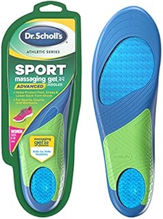 Dr. Scholl's Athletic series, Advanced Sport Massaging Gel Insoles for Women's sizes 6-10, Multi-color