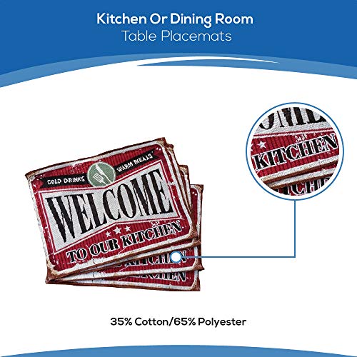 Rustic-Placemats-Set-of-4-Perfect-for-Kitchen-and-Retro-Dining-Room-Table-Decor-Farmhouse-Place-Mats Rustic Placemats Set of 4 Perfect for Kitchen and Retro Dining Room Table Decor Farmhouse Place Mats