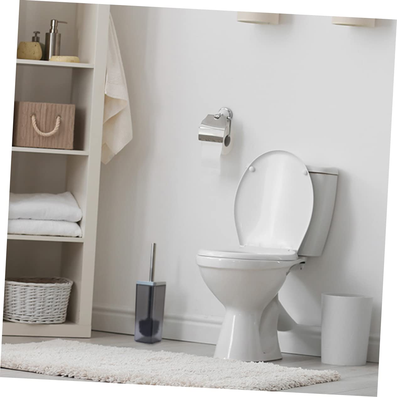 Alipis Juego de Accesorios para Baño de Acero Inoxidable, Organizador Multifuncional Elegante para Cepillos de Dientes y Dispensador de Loción, Adecuado para Hotel