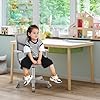 GYMAX Sedia da Scrivania per Bambini, Carico 150 kg, Sedia Ergonomica, Altezza Regolabile, Girevole a 360° (ROSA)