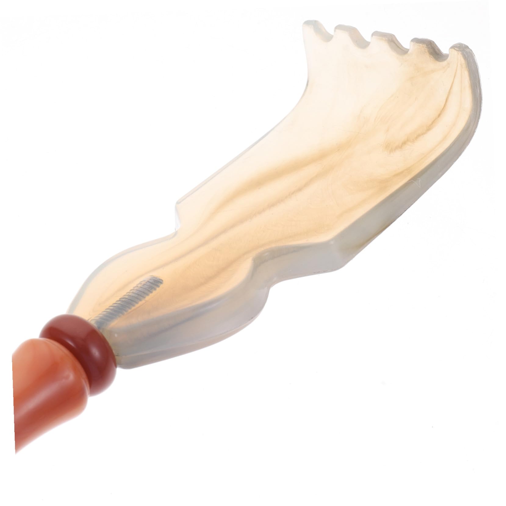 Ipetboom 4stücke Portable Rückenkratzer Echtem Ochsenhorn Langer Massagegriff Für Sofortige Linderung Von Juckreiz Für Zuhause Und Unterwegs Ergonomisches Design Für Maximalen
