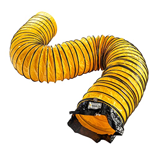 Image of MOUNTO 25FT PVC Flexible Duct Hosing for Exhaust Fan (8inch w /o Bag)