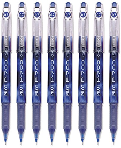 Bolígrafo gel Pilot P-700 punta fina azul 8 unidades miniatura 1