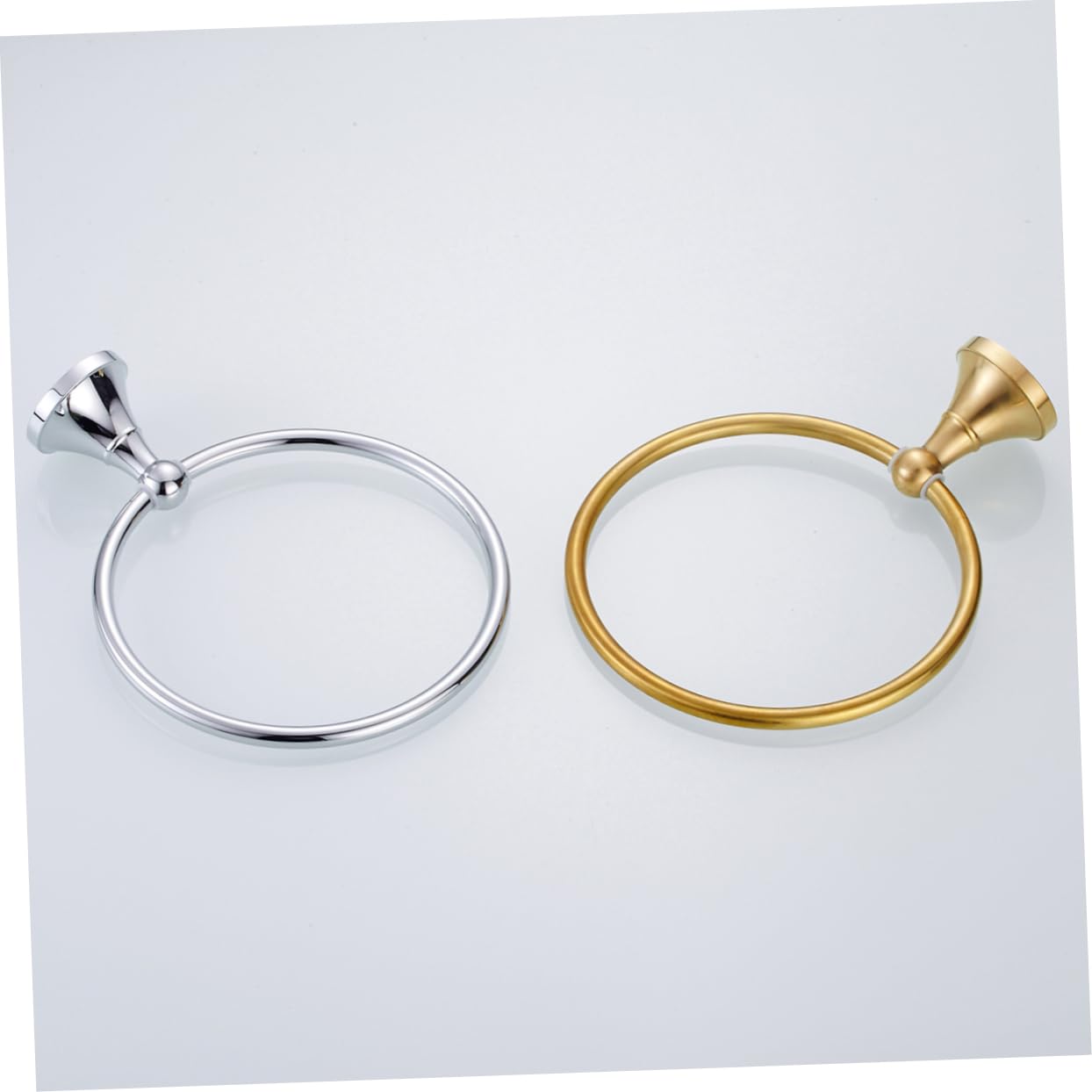 DOITOOL Runder Handtuchring Gebürsteter Handtuchhalter Aus Messingmaterial Für Badezimmer Einfach Hängender Handtuchring Passend Für Zuhause Hotel Etc