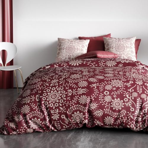 Alpes Blanc - Housse de Couette 200x200 cm - VISHKA + Taies Pur Coton Bio