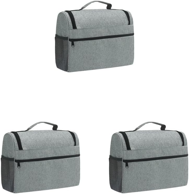 3セットポータブルバーテンダーキットバッグ サイドポケット付きポータブル収納ポーチ ドリンクボトルミキサー注ぎ口ケースオーガナイザー