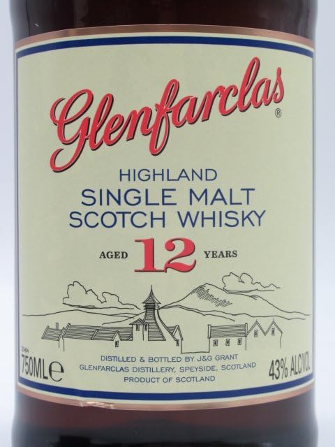 Amazon.co.jp: グレンファークラス 12年 43度 750ml □容量ちょっと
