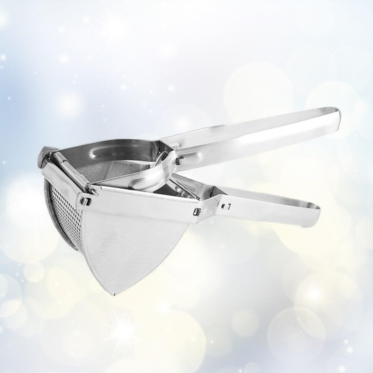 Uonlytech Schiacciapatate Manici Ergonomici in Acciaio Inossidabile Multifunzione Pressa Manuale Facile da Usare per Verdure e Frutta per Purè e Succo