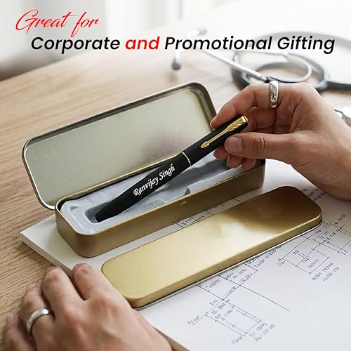 Image of SAVRI Personalized Premium Parker Roller Pen | Pen with Name | Ideal for Gifting | Elegant Gift Any Occasion - Corporate Gift - Customized Branded Parker pen Birthday & Gift