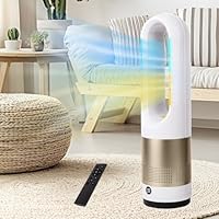 Amazon | セラミックヒーター【2025冷暖両用 羽根なし 2秒速暖】タワー