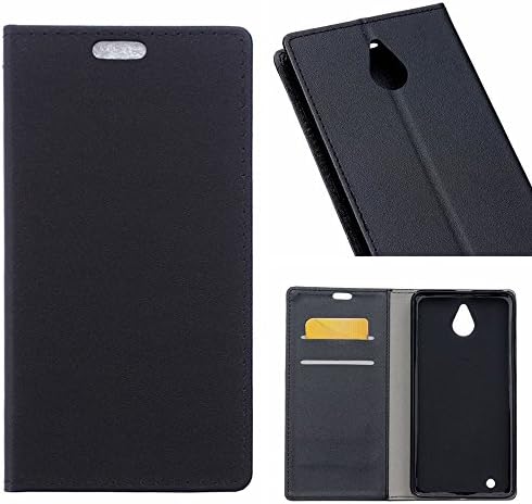 HYAIT Huawei G750 Case,Slim Fit Side Flip Cover For Huawei Honor 3X G750 Premium PU Leather with View Window Black