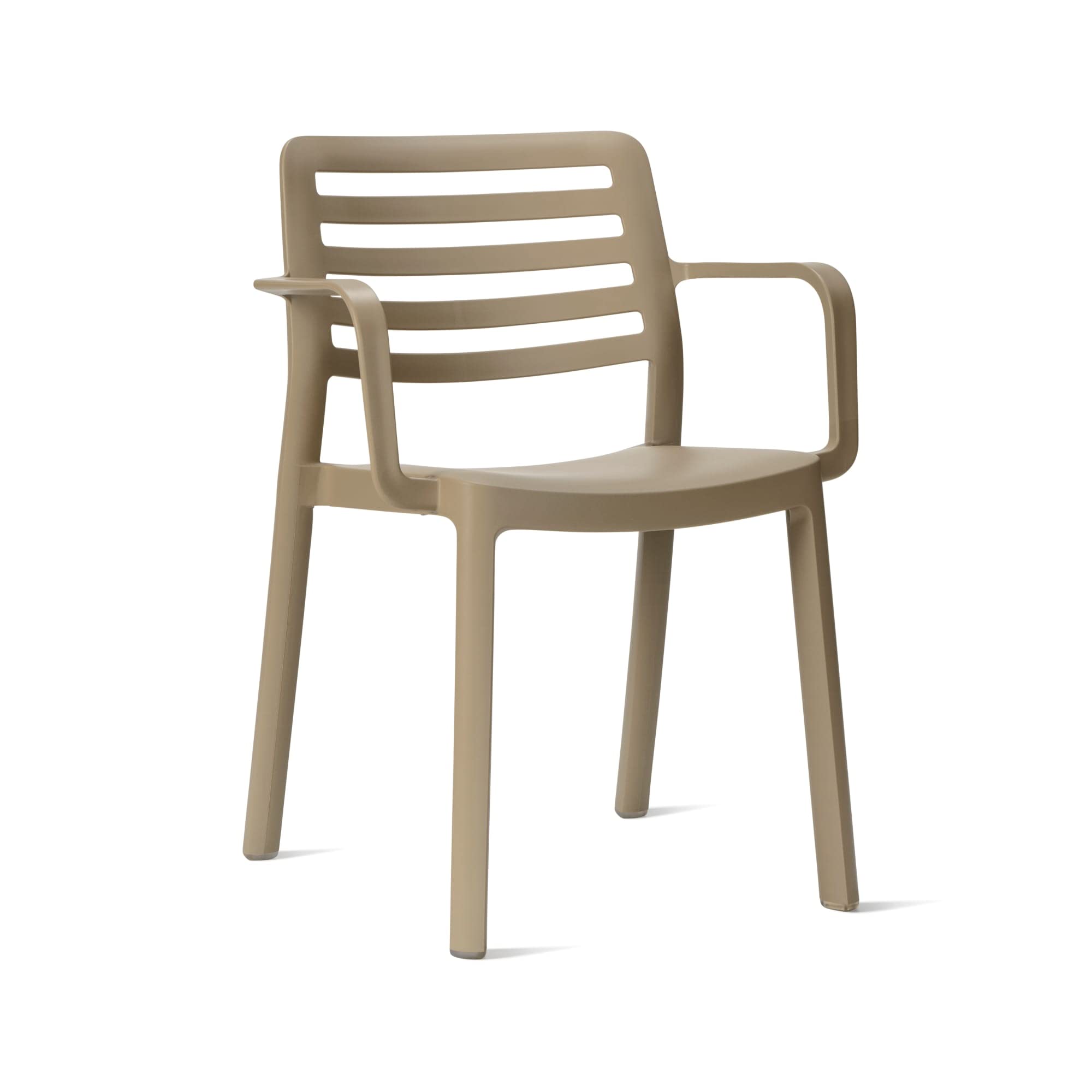GARBAR Wind Set 2 Silla con Brazos Interior, Exterior | jardín, terraza, balcón, Salon, Cocina, Comedor | diseño, Ligero, apilable | Arena