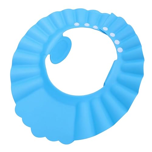 STOBAZA Gorro de ducha infantil para recién nacidos, visera con almohadillas para los oídos de 3 a 6 años de edad, 15.7-21.7 in