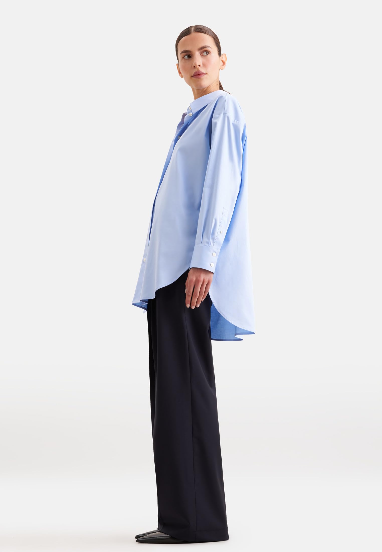 Seidensticker Damen Oversized Fit Langarm Oversizebluse Bluse