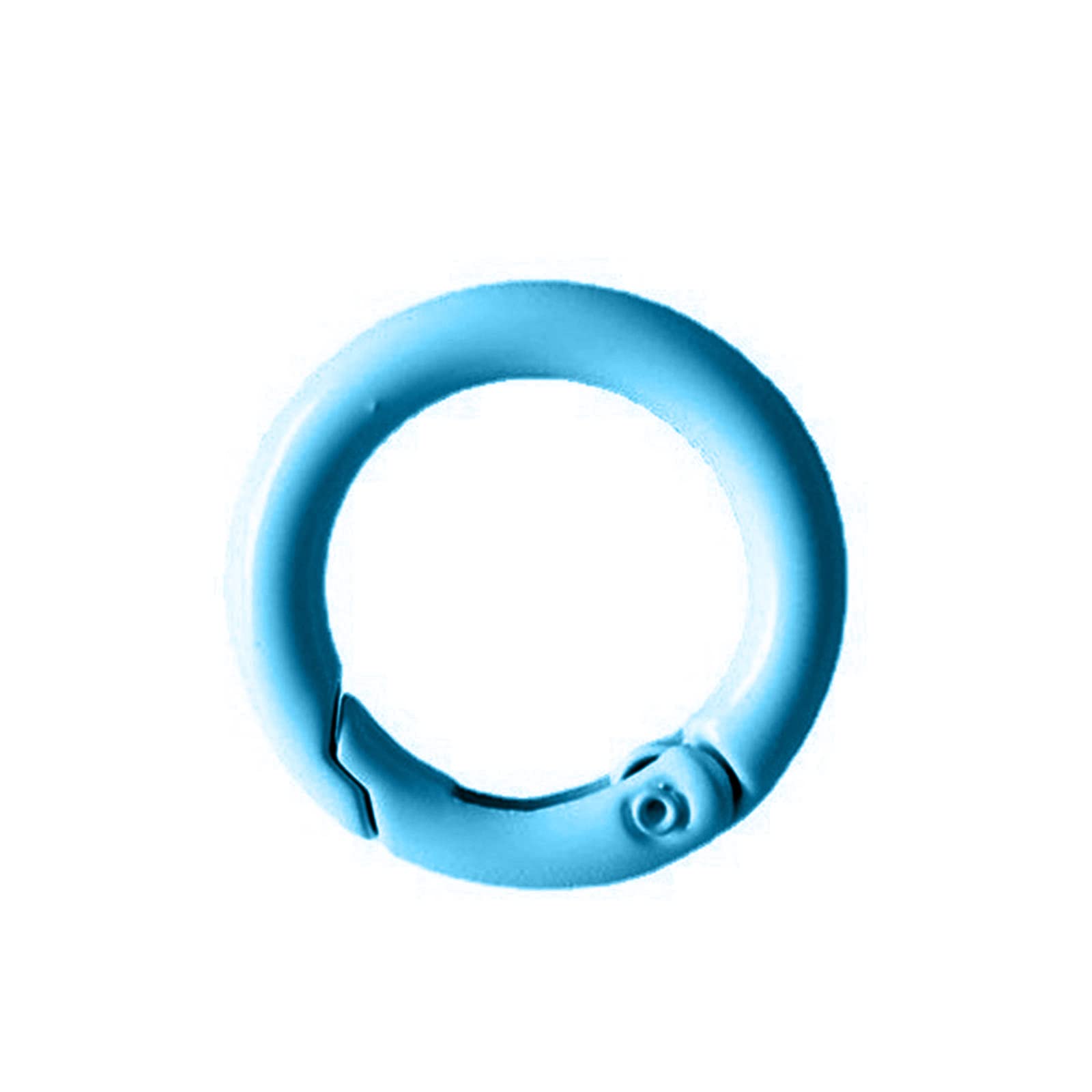 Hsioluted 10pcs Spring O Rings Metal Split Rings Multifunction Accessory Household for Wallet Purse Schoolbag Party Decoration Spring O