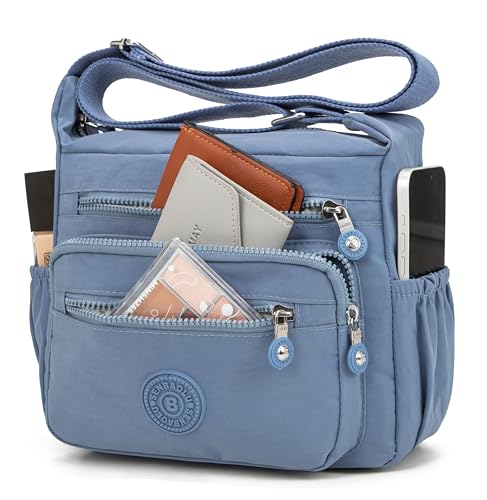 Image of Pealwel Women Shoulder Handbag Roomy Multiple Pockets Bag Ladies Crossbody Purse Tote Top Handle Satchel