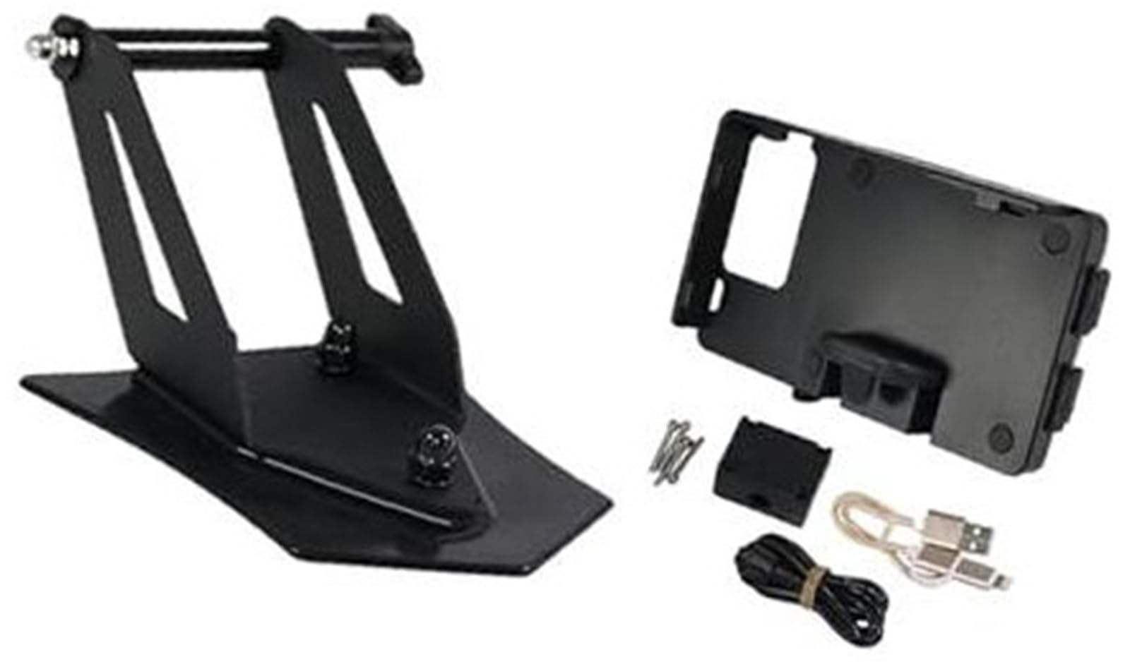 Uchwyt na telefon GPS Moto, do BMW, do R1250RT, do R 1250 RT (2021-) Ładowarka motocyklowa Uchwyt na telefon komórkowy Uchwyt nawigacyjny Uchwyt na telefon motocyklowy(BLACK USB charging versi