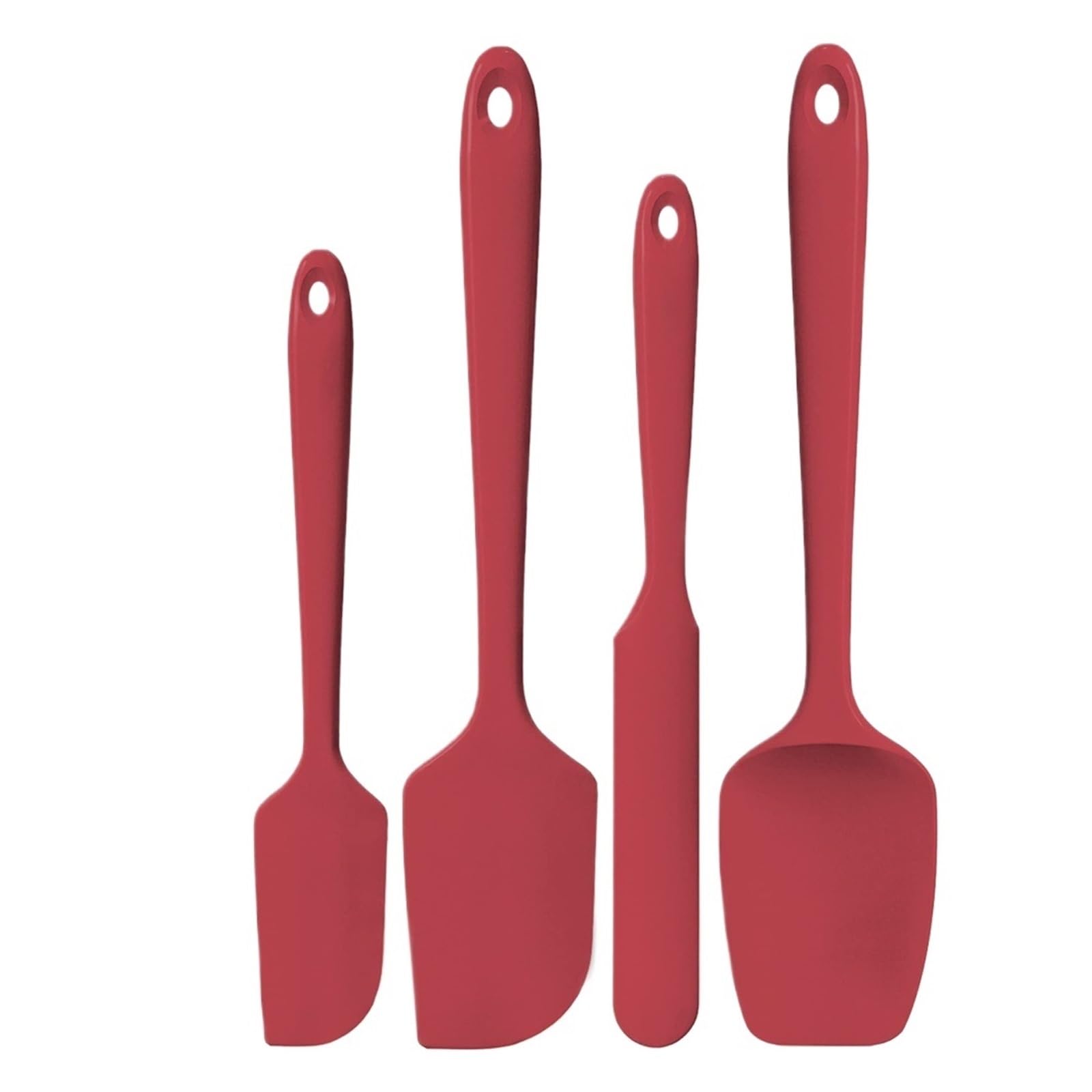 Juego de espátula silicona for cocina, raspador flexible calor for cocinar, mezclar, hornear, servir Stirri(4)