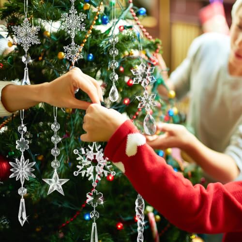Image of Crystal Ornaments for Christmas Tree Winter Wonderland Decorations