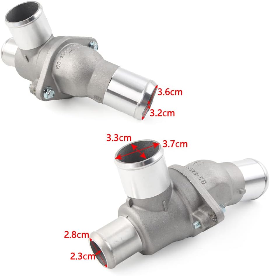 FSFY Car Aluminium Thermostat Housing Assembly For Jaguar S-Type 3.0L V6 2002-2008,XF X250 3.0L V6 2008-2015,XJ X350 X358 3.0L V6 2003-2009,XJ6 3.0L V6 2012+