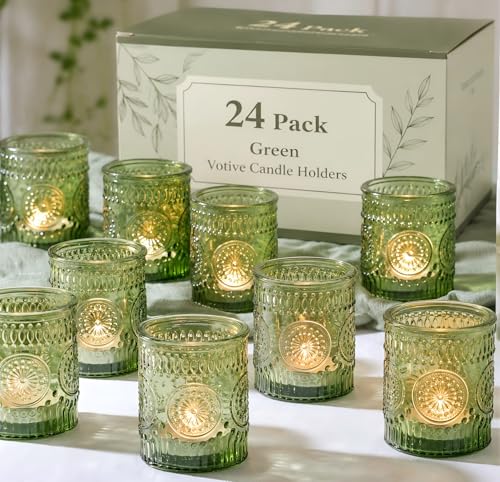 Green Candle Holder