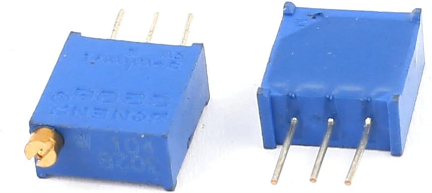 エネルギー消費要素 50個 3296W-104 可変抵抗器 100K オーム 抵抗器 トリム ポット ポテンショメータ ポテンショメ