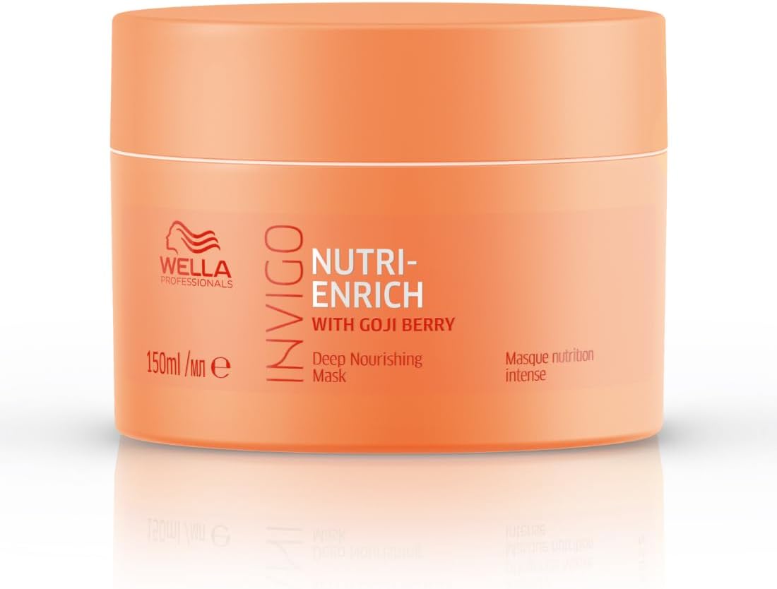 Wella Professionals Invigo Nutri-Enrich Hair Mask | 150 ml | Nourishing, Hydrating Hair Treatment for Dry & Damaged Hair | With Goji Berry Nutrients