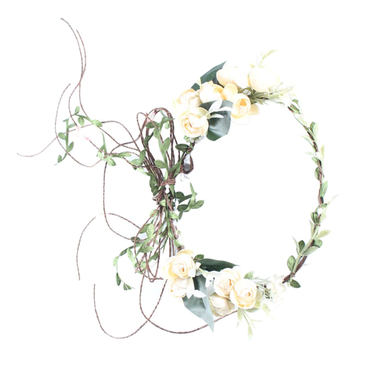 MAGICLULU 2piezas Guirnalda De Flores Simuladas Bohemia Para Cabeza Tocado Para Bodas y Fotografía