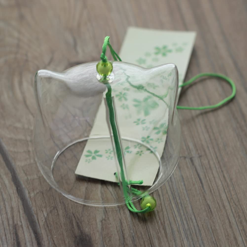 ACEVEREliteShine Japanese Handmade Glass Wind Chimes Bells Birthday Home Decor (Cat)