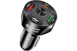 2010 Toyota Prius Car Phone Charger, 65W Fast Charging Car Adapter