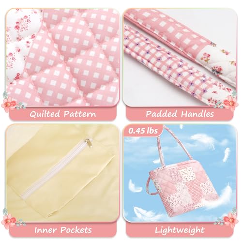 Bolsa Tote Acuñada Floral para Mujer con Estuche miniatura 5