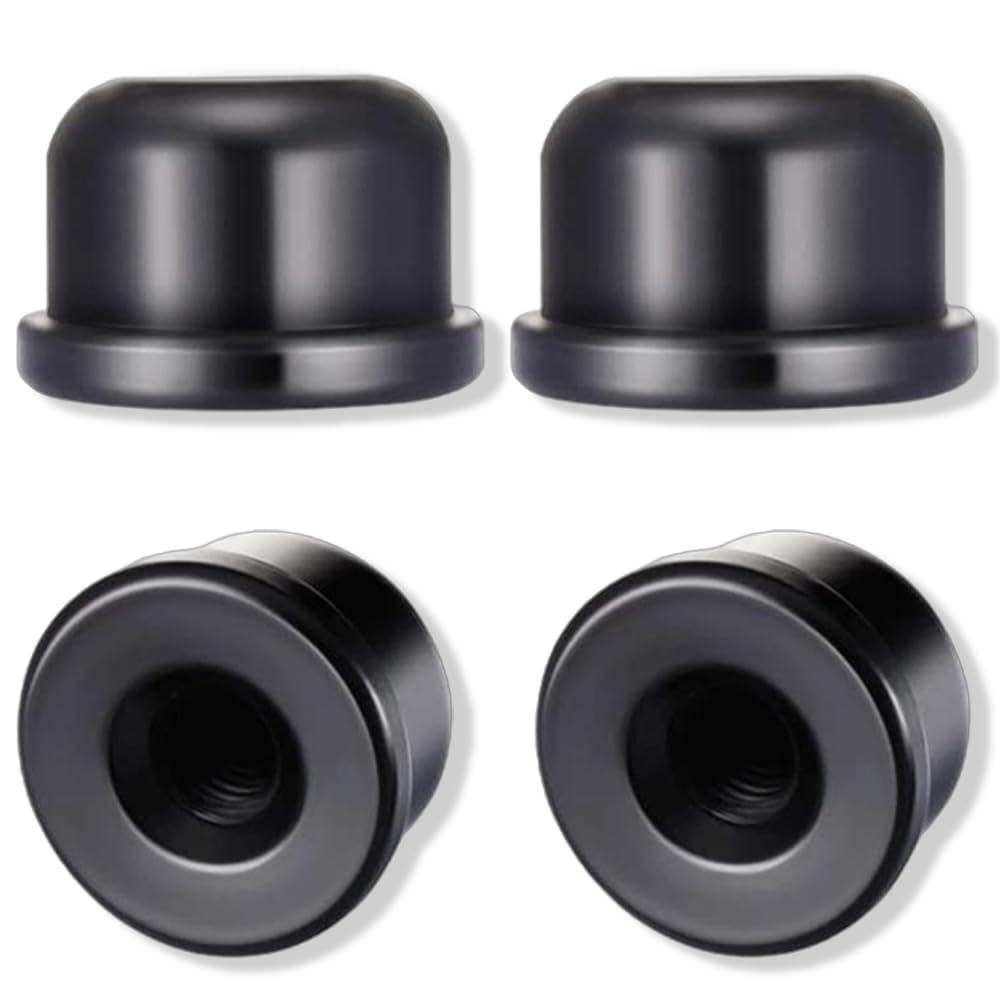4 Pcs 1/4-27 Solid Lamp Finials Caps, Lamp Shade Holder, Lamp Accessories, Lamp Decoration, Lamp Finial Knob, Black