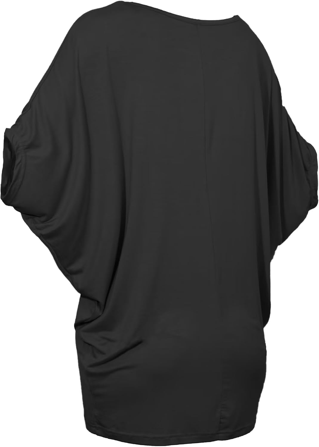 VahRuta Women's Scoop Neck Batwing Dolman Tunic Tops Half Sleeve Plus Size Pullovers Shirt
