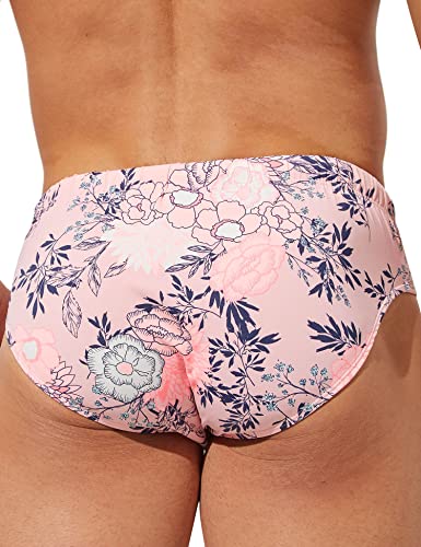 F plus R Men's Low Rise Swimwear Briefs Surf Swimsuit Removable Pad Adjustable Drawstring4