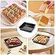 MIUUIPI Quadratisch Auflaufform 2er Set, Edelstahl Eckige Backform, Brownie Kuchenform mit Antihaftbeschichtet, Auflaufform Airfryer für Lasagne Brownie Kuchen, Ungiftig Schwarz 15,9 x 15,9 x 5cm