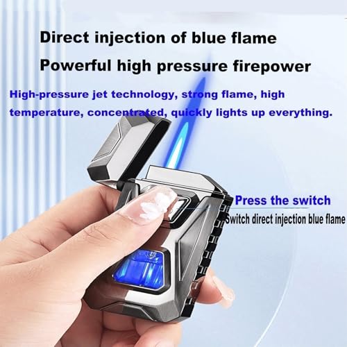 Encendedor recargable con control por voz y doble llama miniatura 3