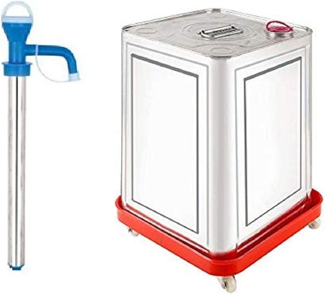 D & S Manual Hand Oil Pump for 15 kg Oil Tin Kitchen Stainless Steel