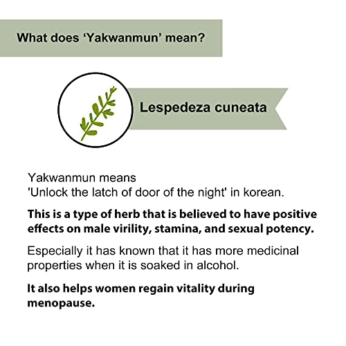 Tomnada Korean Wine Home Making Kit, 100% Natural Lespedeza Cuneata Winemaking & Brewing Kit, Diy Herb Wine Making Starter Kit Ingredient In Glass Bottle #TOP1