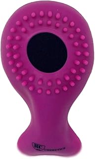 فرشاة تنظيف وتقشير الوجه على شكل سمكة بلون هوت بينك