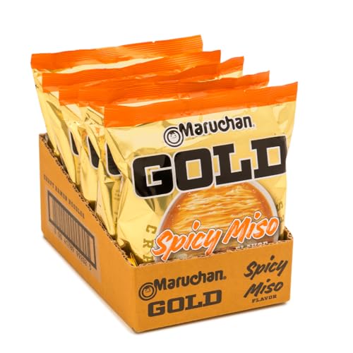 Image of Maruchan Gold Spicy Miso Craft Ramen Noodles, Restaurant Quality Instant Ramen, 4.21 Oz, 5 Count (Pack of 2)
