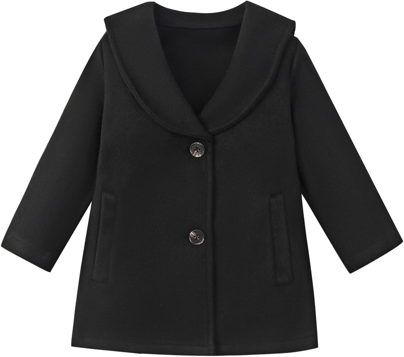 Goodplayer Baby Boy Girl Coat Toddler Pea Coat Fall Winter Jacket Outerwear for Baby Buttons Coat Clothes