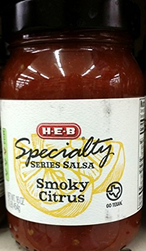 HEB Specialty Series Salsa 16oz Glass Jar (Pack of 4) Select Flavor Below (Tomato Garlic - Mild)