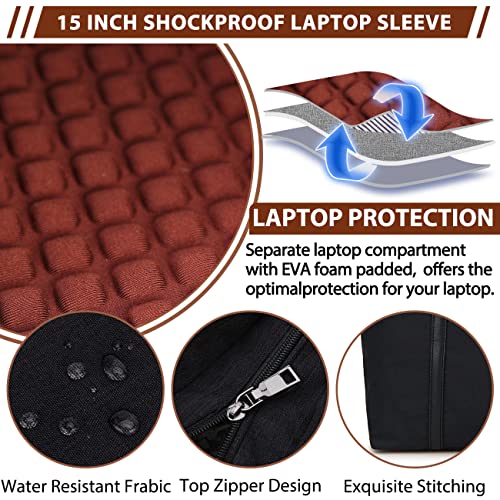 VX VONXURY Laptop Bag for Women,15.6 Inch Work Tote Professional Shoulder Handbag Ideal for Business Office 5