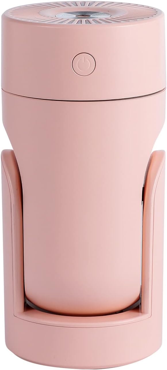 Intelligent Constant Temperature Mini Humidifier, USB Free Adjustment, Suitable for Cars, Offices, Bedrooms, Etc, 7-Color LED Humidifier, 2 Spray Modes, Silent Humidification,Black