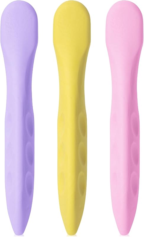 Pen-Shaped Erasers, 3 Pack, Large Size, Pastel Colors | Cute and Fun Erasers for Kids, Girls, Perfect for School, Journals, Stationery, Scrapbooking, Classroom Supplies