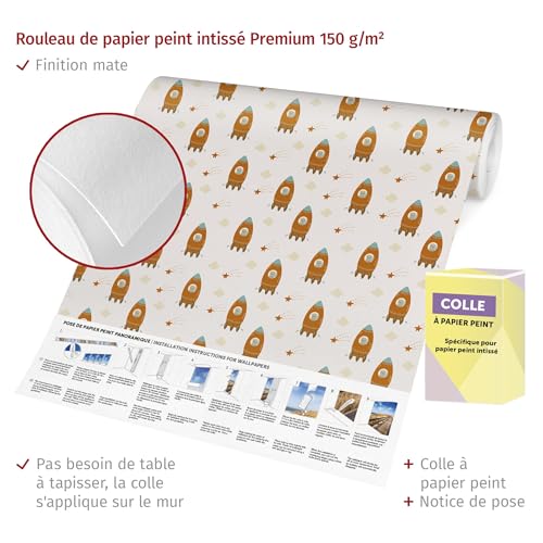 Papier peint panoramique inodore sans odeur chimique pour chambre bébé