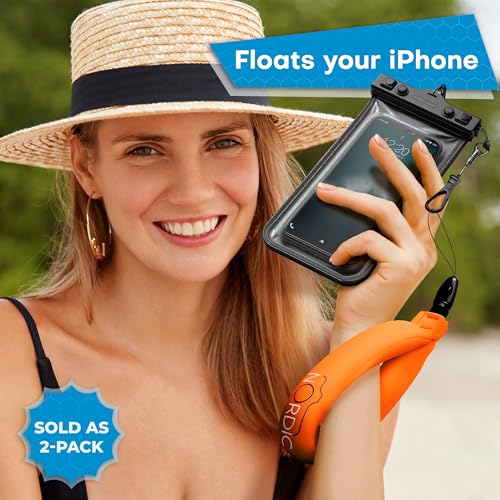 Floating Wrist Strap (2-pack) for Phone & Action Camera - Compatible with GoPro Hero 13, Insta360 X4, DJI Action 5 Pro, OM System TG-7, Kodak PixPro WPZ2 & iPhone - Green & Orange - Image 4