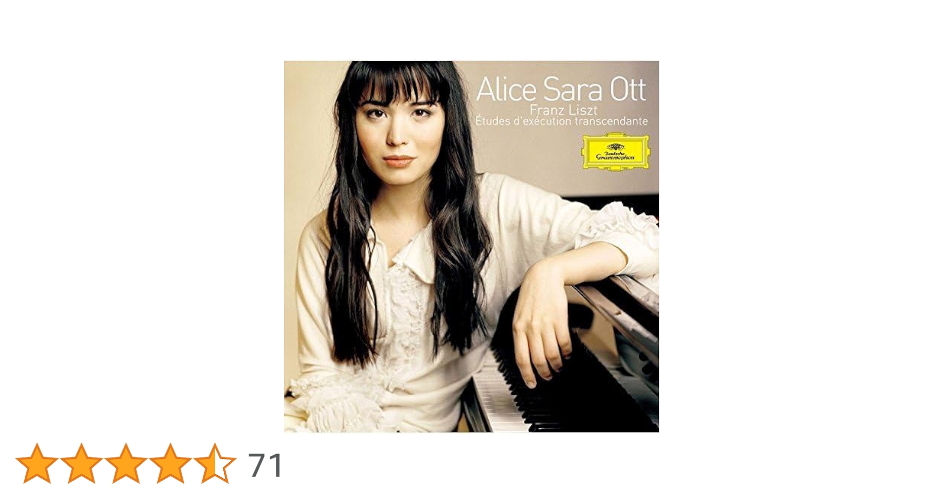 [サイン入りcd]超激レア！アリス=紗良・オット　リスト:超絶技巧練習曲集 Amazon.co.jp: リスト:超絶技巧練習曲集: ミュージック